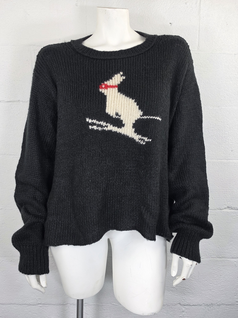 Wooden Ships Black Ski Rabbit Sweater